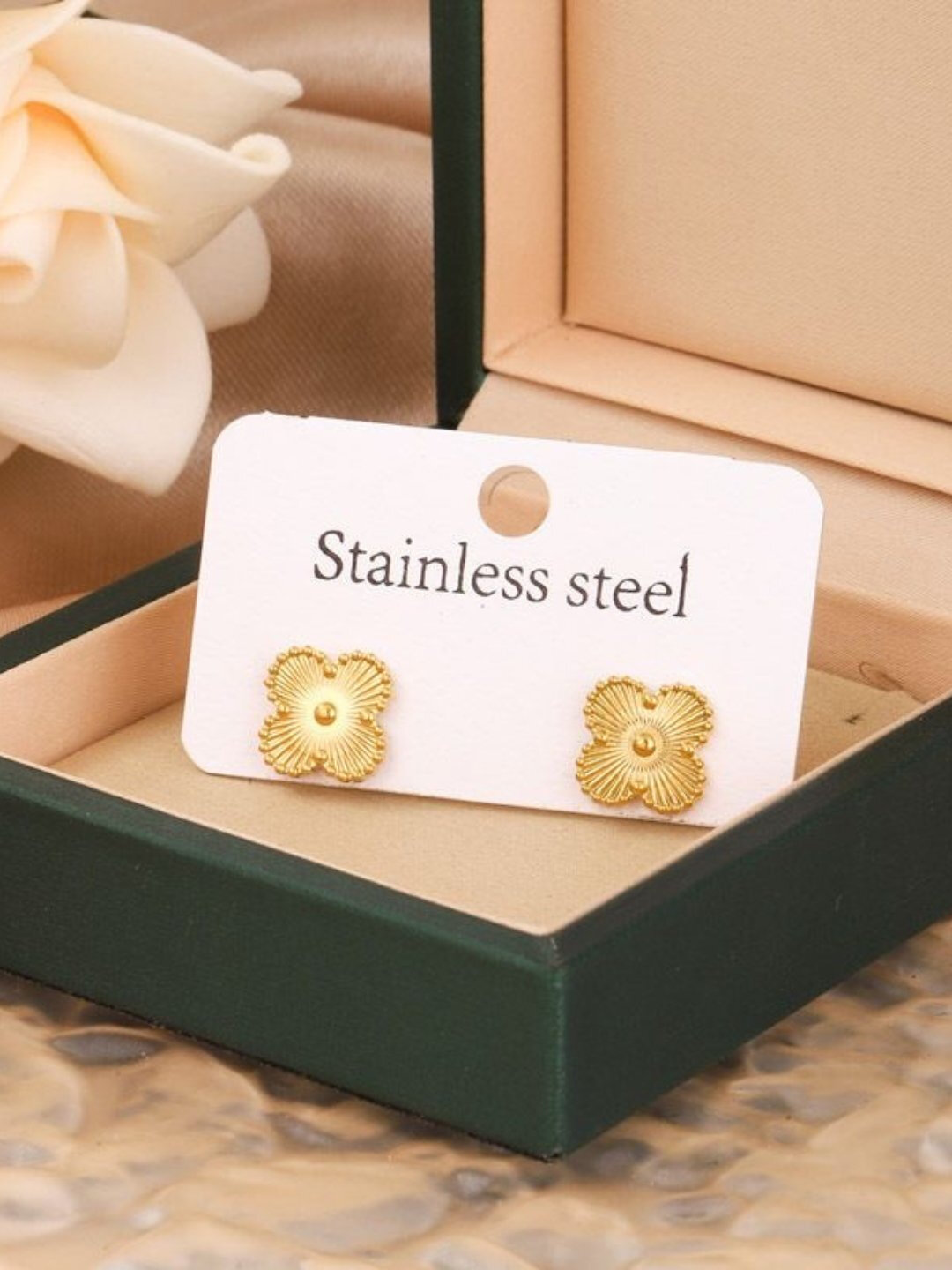 Набор украшений Savdo Belgisi "Van Clee", в стиле Van Cleef&Arpels, защита от битума/птичьего помета/масла — фото 1