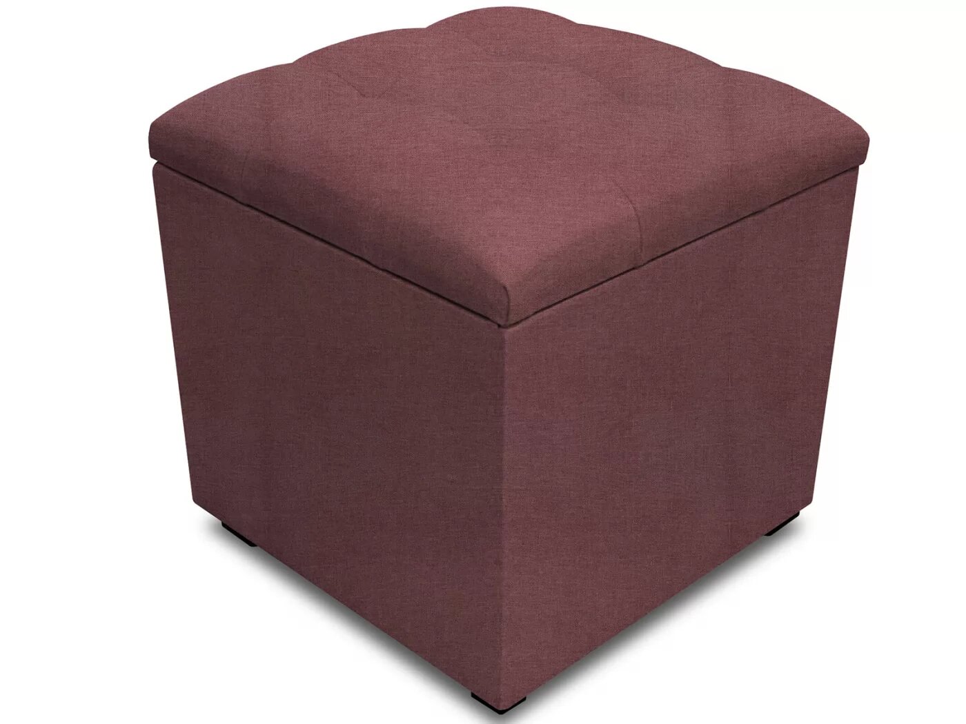 Пуф "Открывашка" 400, SAVANA PLUS DIMROSE, с подъемным механизмом, рогожка, розовый, с местом для хранения.