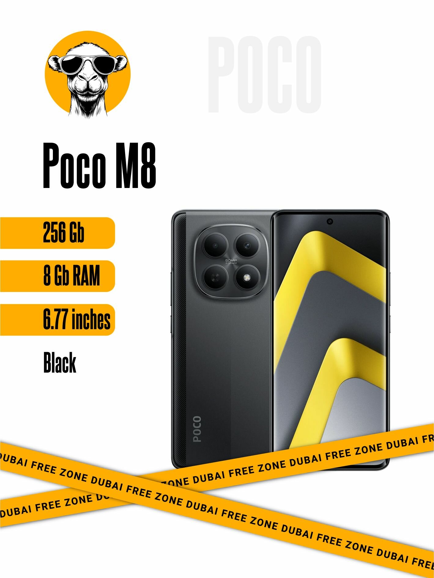 Смартфон Poco M8 8/256Gb Black