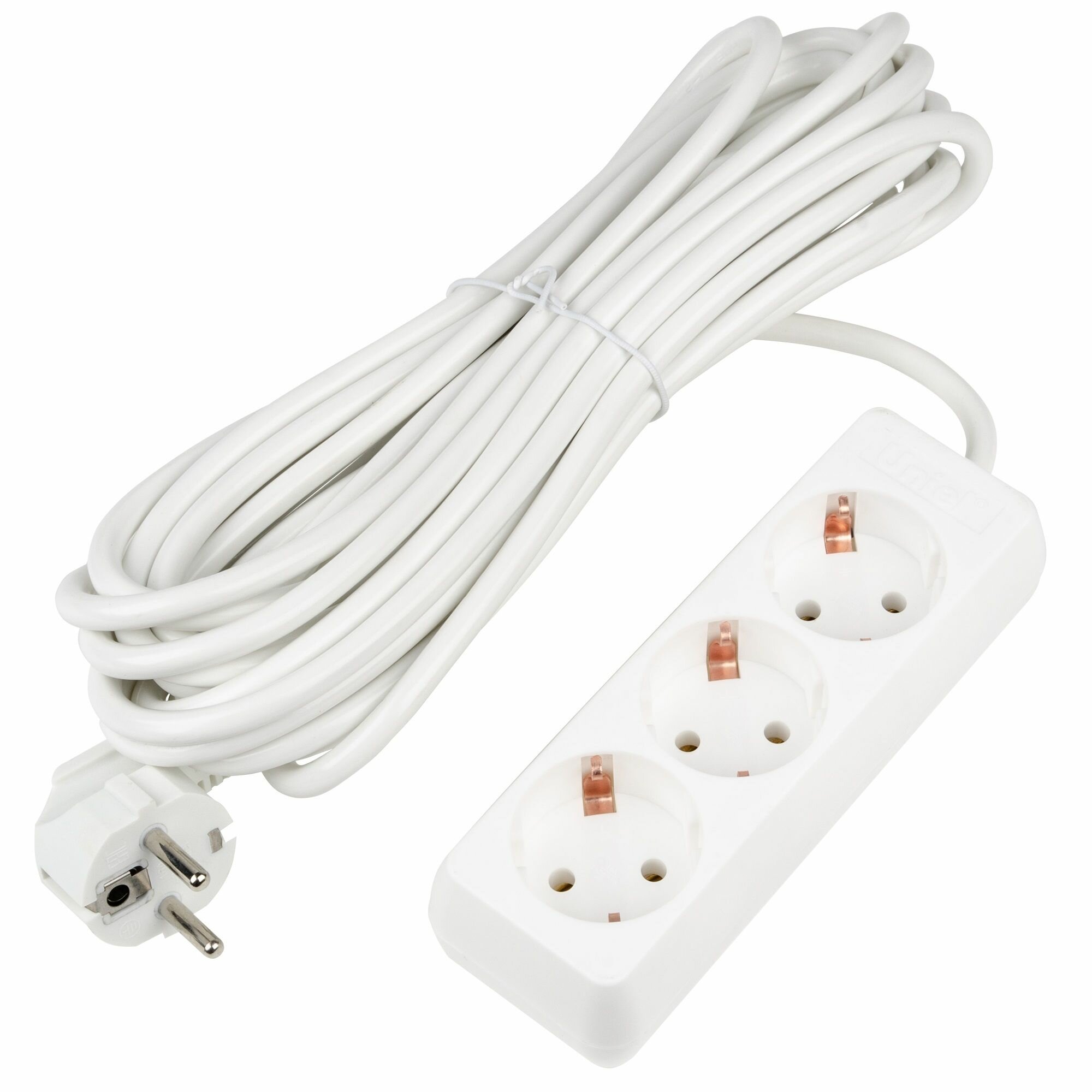 Удлинитель с заземлением Uniel UL-00010003 S-GCU3-7 WHITE 7м Ultra