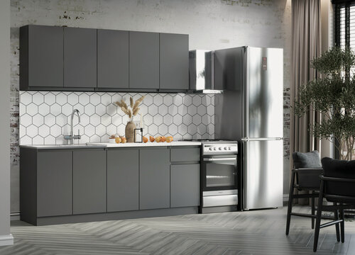 Изображение товара Кухонный гарнитур "Стиль" 2,0 м, графит