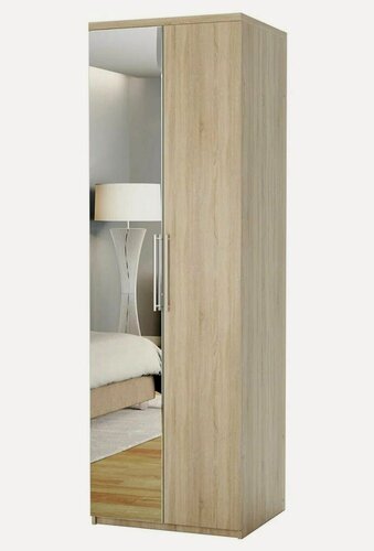 Изображение товара Шкаф с полками Комфорт МП-21 90х45х220 с зеркалом Дуб Сонома