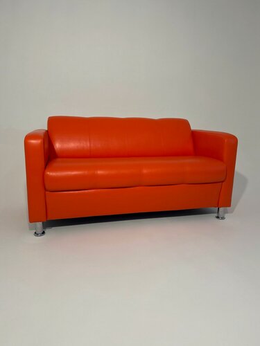 Изображение товара Диван офисный Барон, механизм Нераскладной, 140х70х73 см, оранжевый