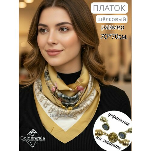 фото Платок golden gala модная коллекция для женщин, молочно белый