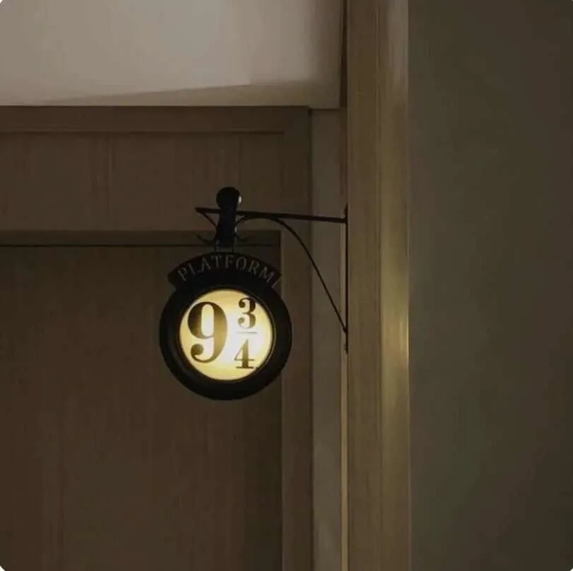 Ночник "Платформа 9 3/4" Harry Potter настольный, светодиодный, черный — фото 1