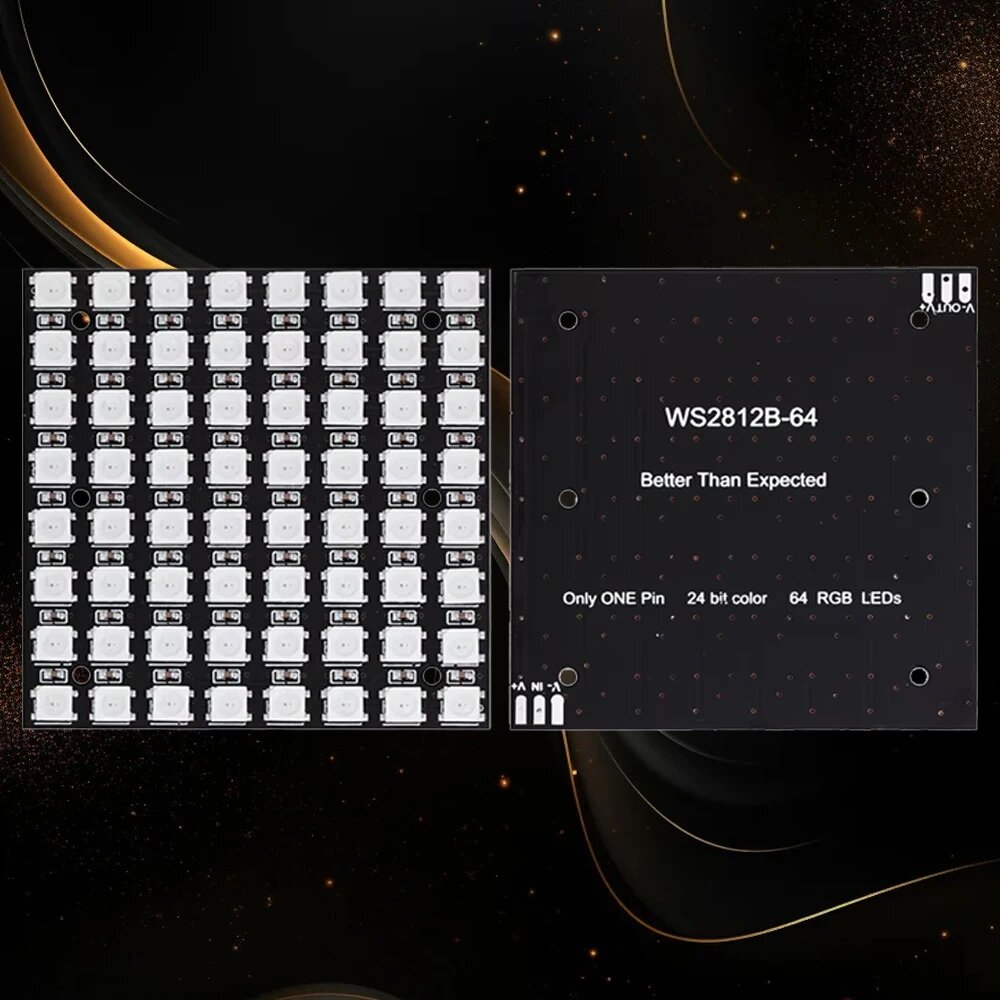 Светодиодная матрица 8x8 WS2812 RGB, Model Number: 10PCS
