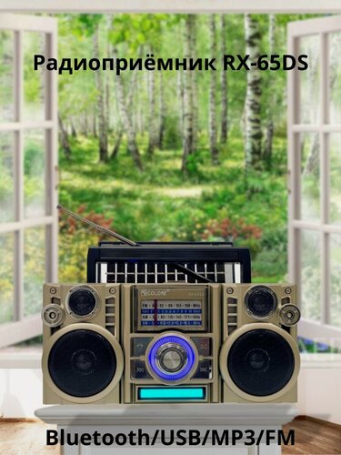 Изображение товара Радиоприёмник RX-65DS/Bluetooth/USB/MP3/FM/W
