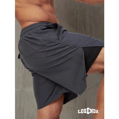фото Шорты спортивные legenda gym, размер 2xl, серый