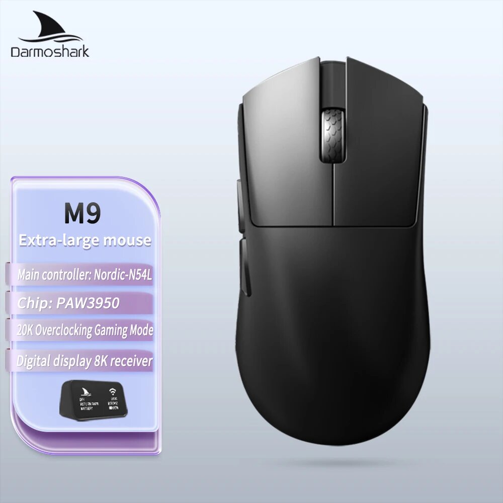 Darmoshark M9 Black — беспроводная игровая мышь