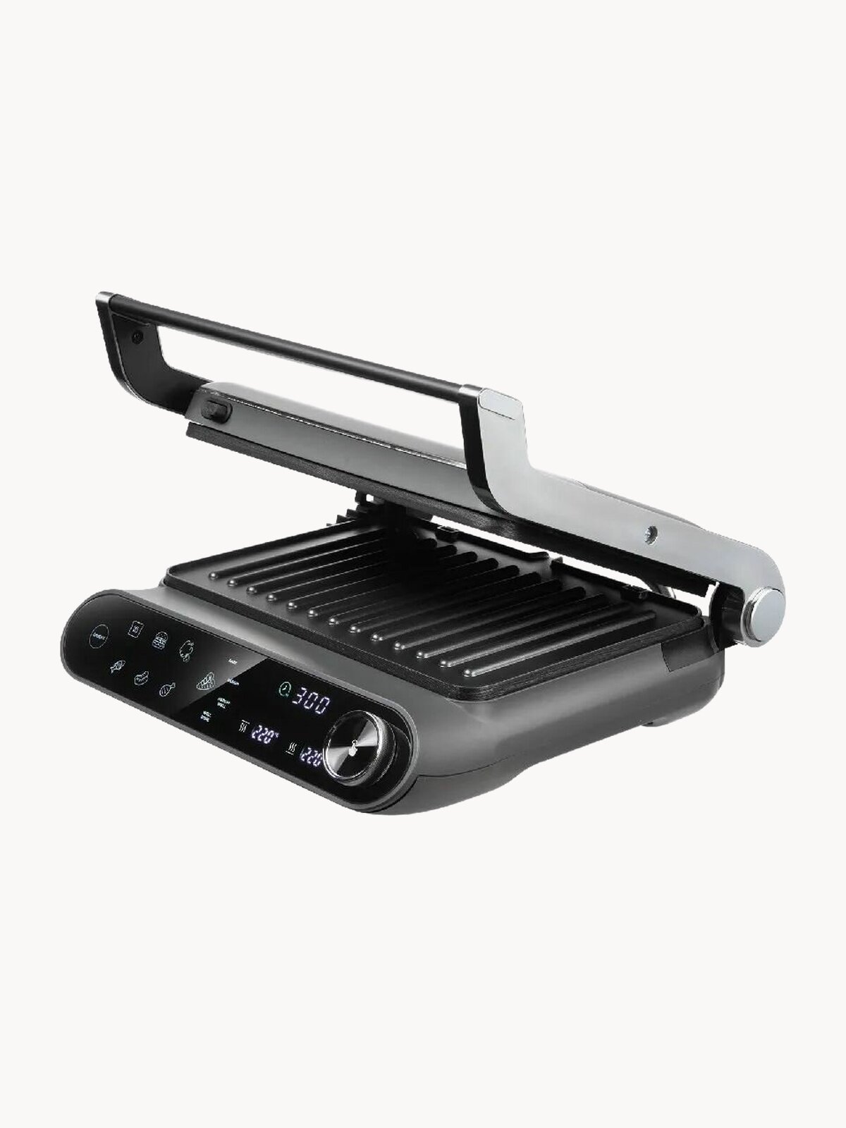 Гриль 3в1 Redmond SteakMaster GM303 2200 Вт, 7 авто программ, 4 степени прожарки + датчик веса, таймер, автоотключение, режим барбекю, книга рецептов, серый