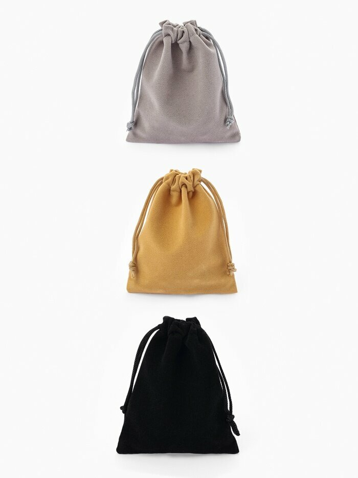 Набор бархатных подарочных мешочков 15 шт. «Праздничное ассорти», 9×10 см, цвет микс