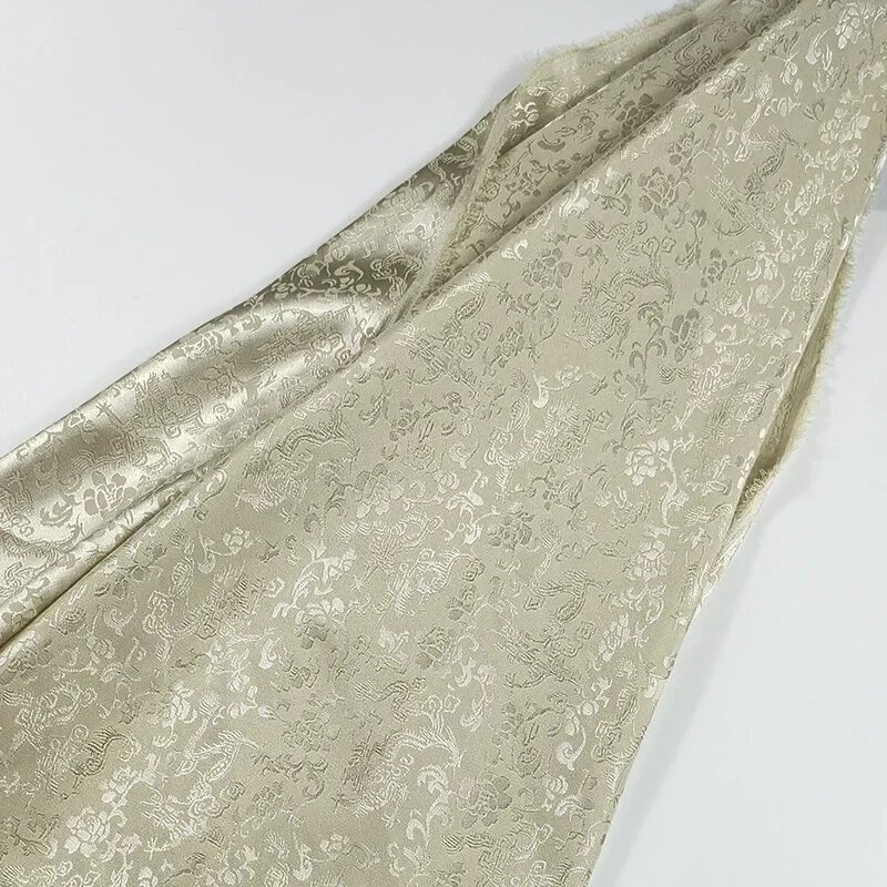 Жаккардовая ткань apricot, для Hanfu