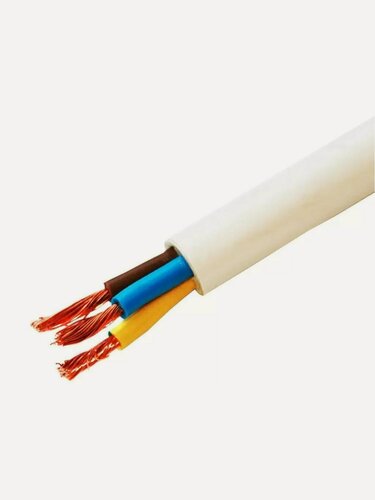 Изображение товара Кабель ПВС 3х2.5 мм² 5 м TDM Electric медный гибкий белый ГОСТ SQ0118-0008 для электроприборов и удлинителей