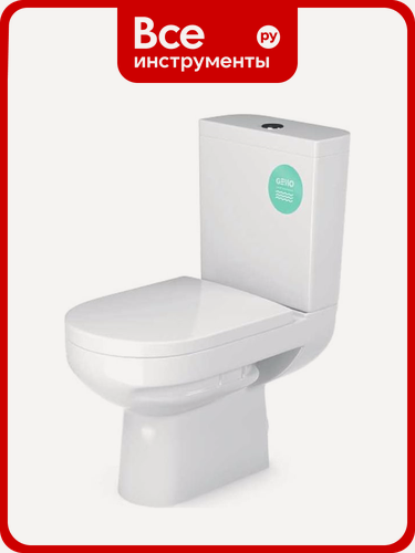 Изображение товара Унитаз-компакт Gesso W103 HOME De Luxe c 2 уровневой арматурой, напольный монтаж, антибактериальное покрытие
