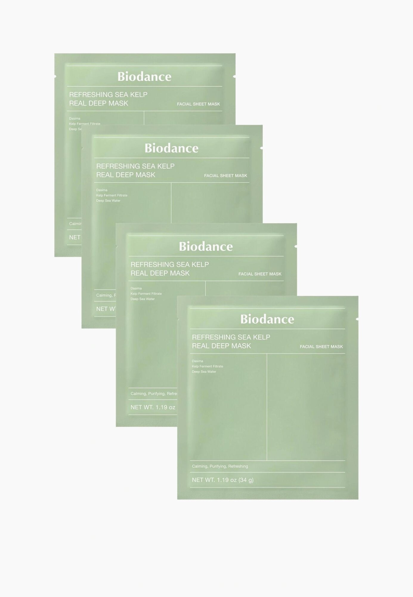 Biodance Маска для лица гидрогелевая 34 г х 4