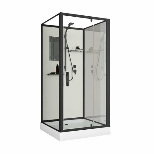 фото Душевая кабина niagara st80/15q/bl/bk 80х80