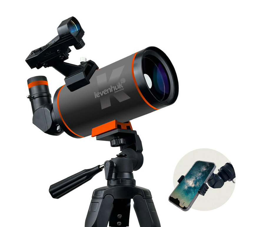 Фототелескоп Levenhuk Kelvin Nova PLUS MAK 70/750 , Книга знаний «Космос. Непустая пустота»
