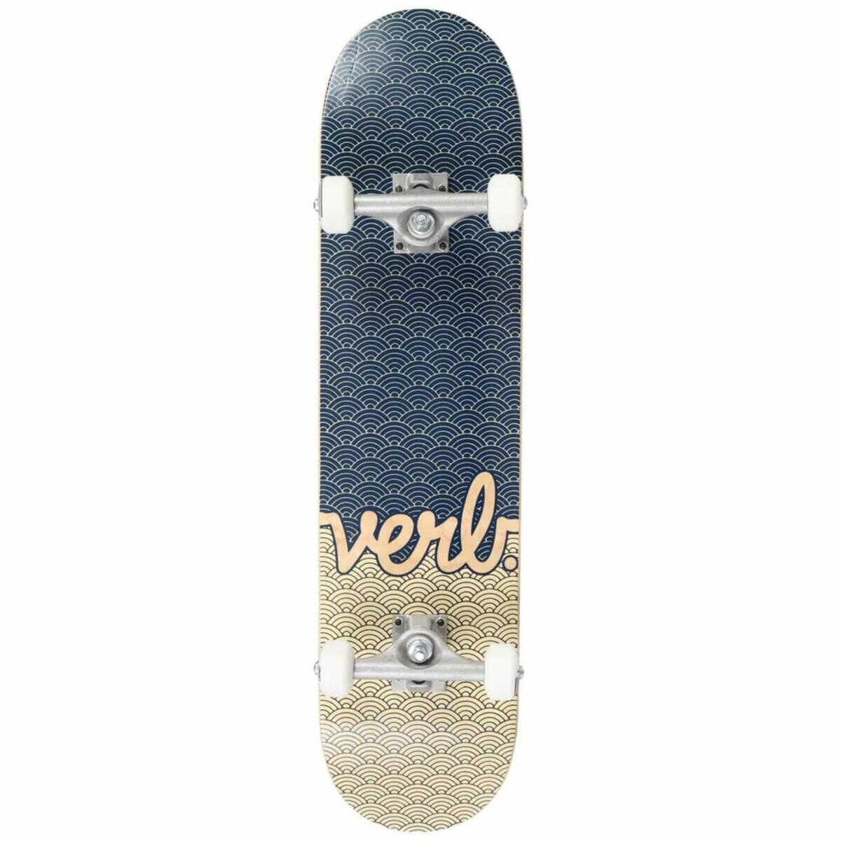 DECATHLON скейтборд полный decathlon verb waves, синий, 7,75