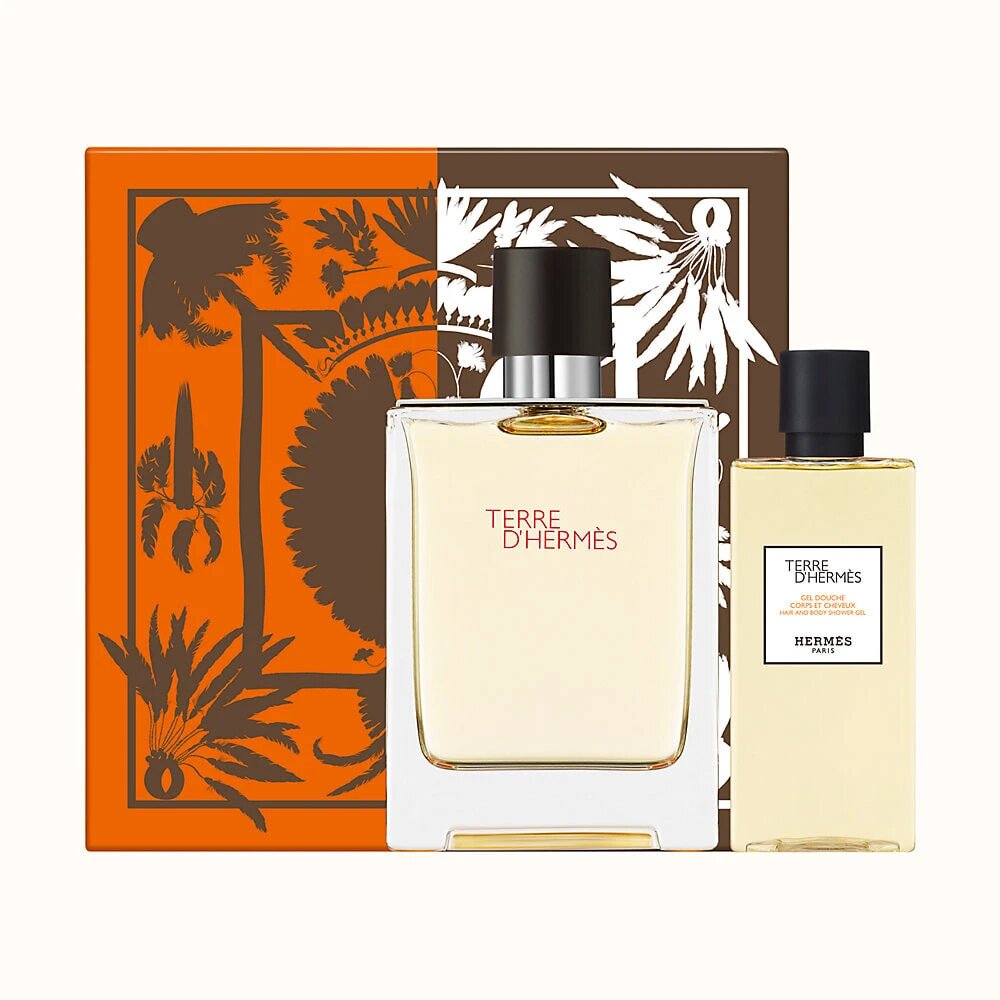 Парфюмерный набор Hermes Terre d'Hermès туалетная вода и средства для ухода подарочный набор