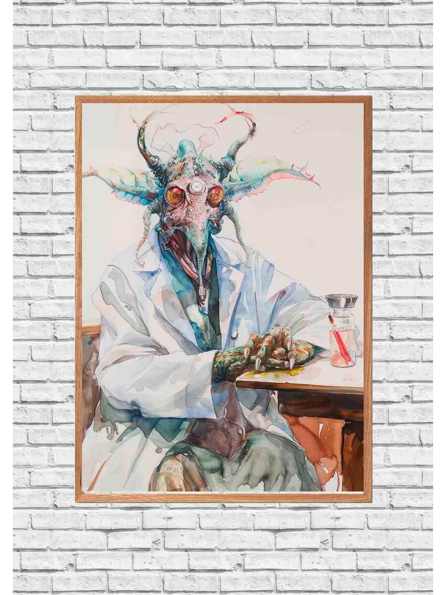 Медуза-чудовище, Доктор 1, Плакат 30x42см