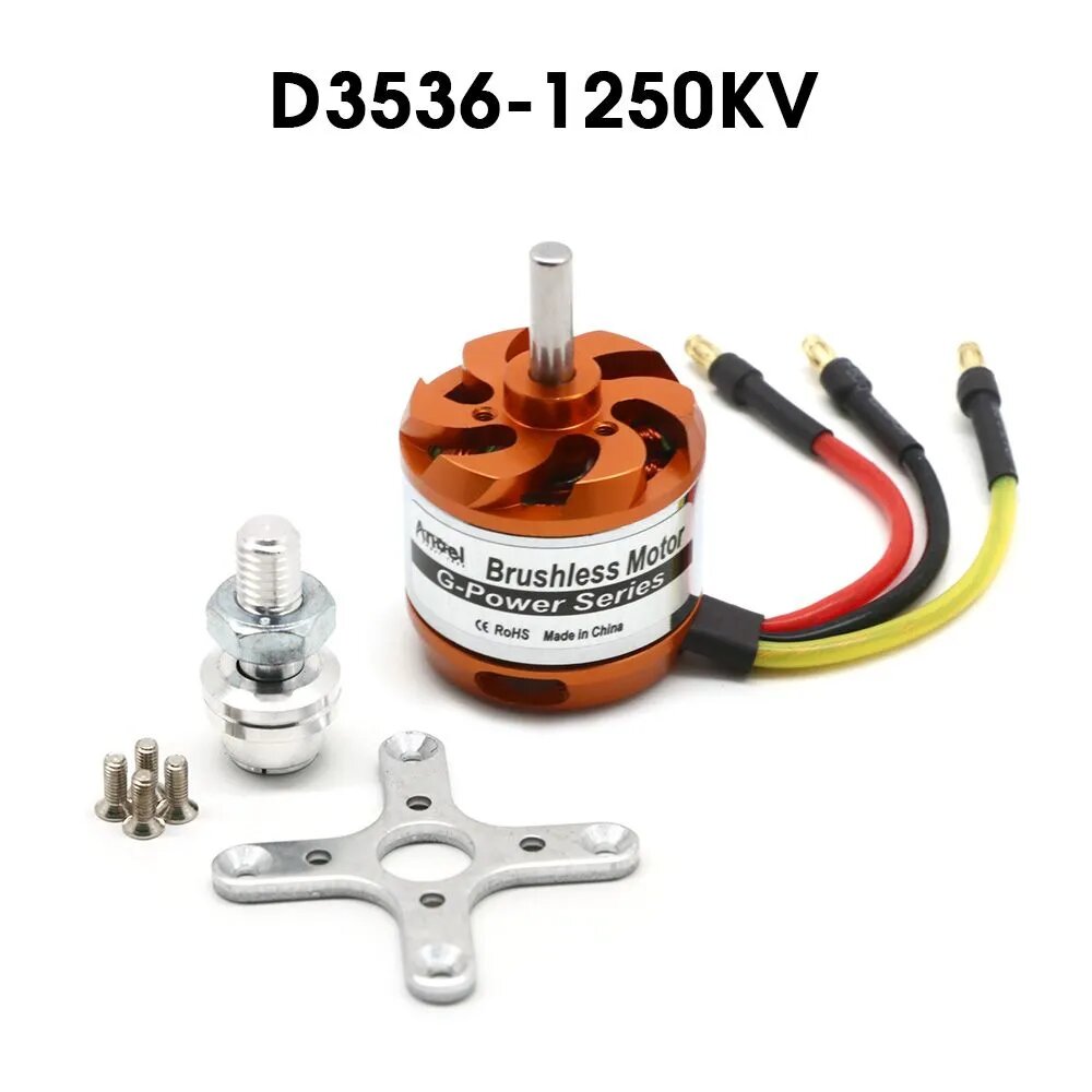 Бесщеточный двигатель 2-4S D3536 1250KV мотор Motor для радиоуправляемых моделей