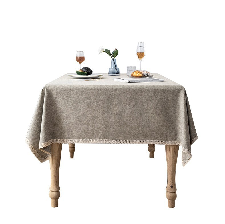 Скатерть Лён 140x200см, цвет Light brown, плотность 600 г/кв. м