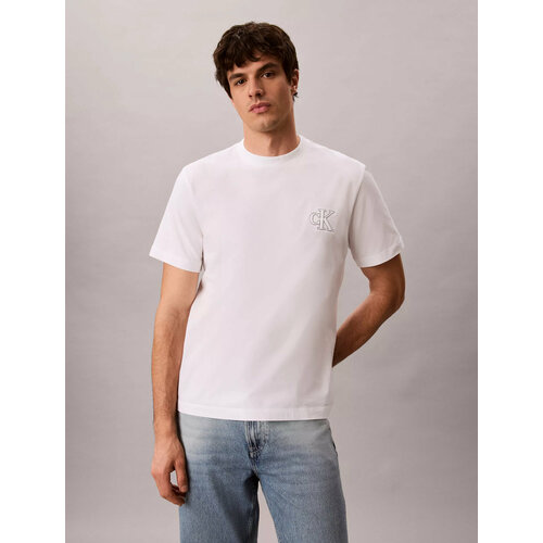 фото Футболка calvin klein jeans, 1 шт., размер 2xl, белый