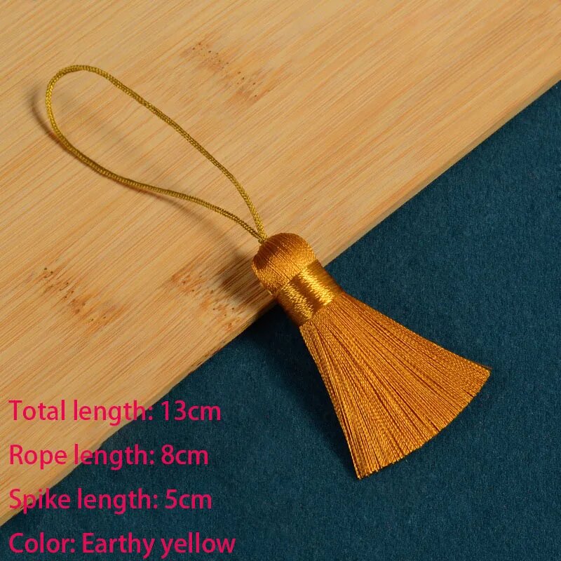 Полиэстеровые кисточки 5 см с подвеской, 5/10/20 шт 20Pcs, Бежевый, Earthy Yellow