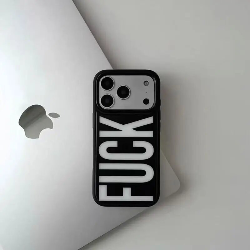 Противоударный чехол Y2K в стиле New Edition для iPhone 17 Air, 16 iPhone17 Про, Черный, hard case
