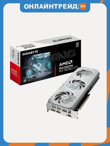 Изображение товара Видеокарта Gigabyte Radeon RX 9060 XT GAMING OC ICE 16G