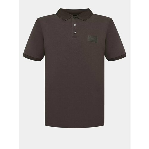 фото Рубашка ea7 emporio armani весна-лето 2025, размер xxl, коричневый