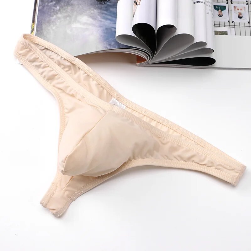 Мужские стринги из полиамида и спандекса L, F Nude