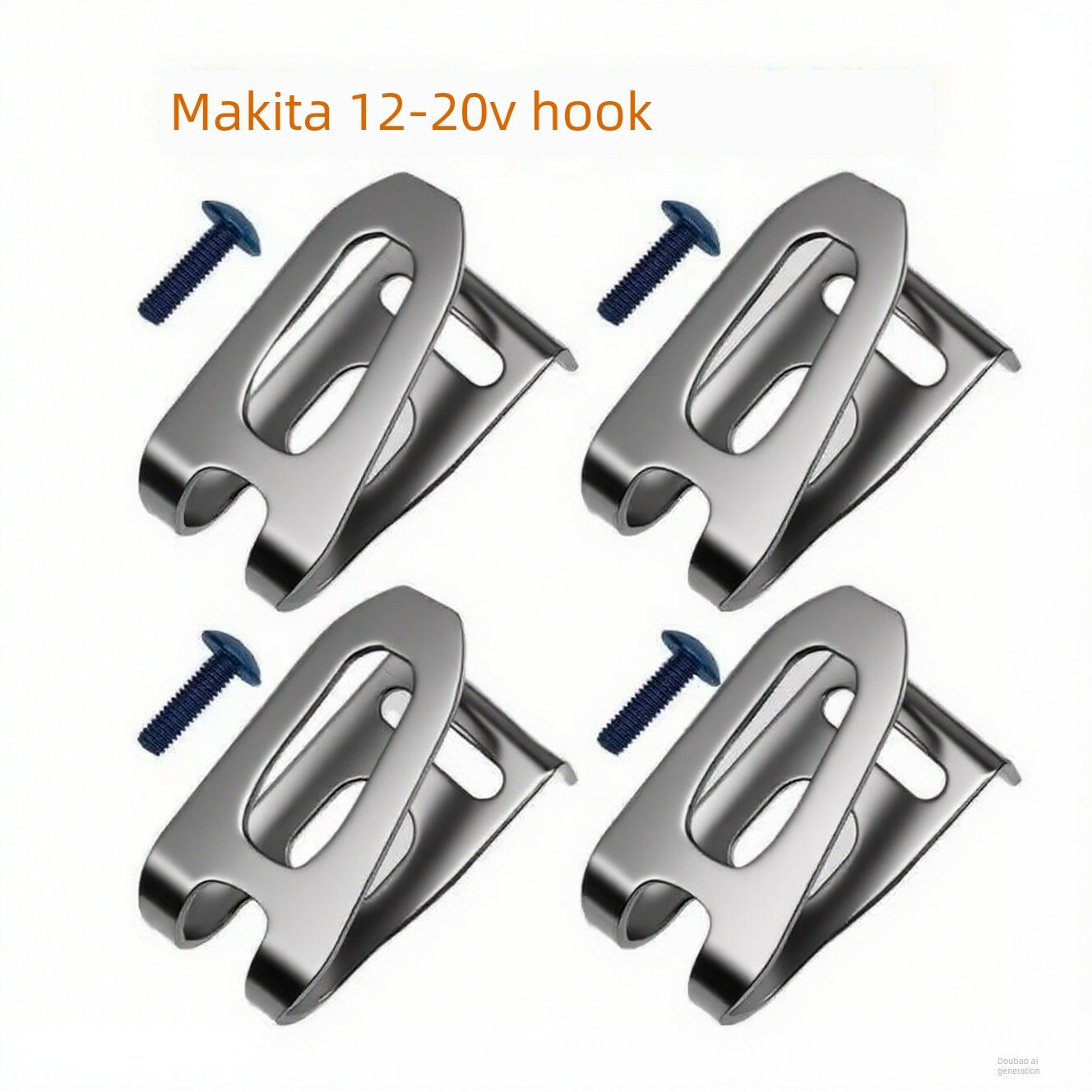Набор крюков Makita, 4 штуки, тяжелая нержавеющая сталь для хранения инструментов, функция быстрого снятия
