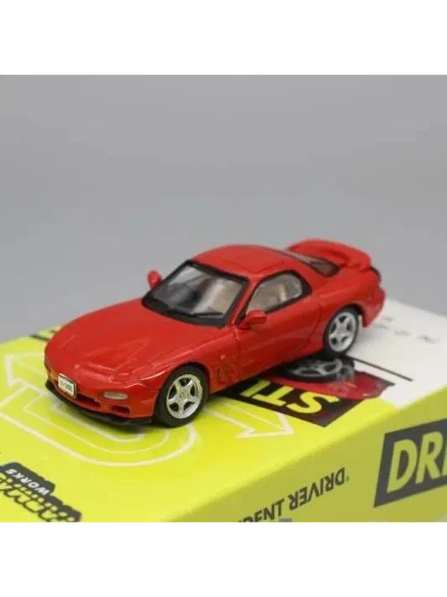 Машинка Tarmac Works TW 1/64 Mazda RX-7 FD3S 1992-2002 red Die-cast Alloy Car Model Collection Display Gift