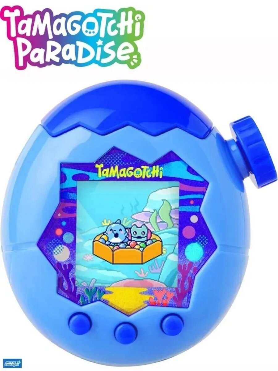 Виртуальный питомец Bandai Tamagotchi Paradise, Голубая вода, меню на английском языке