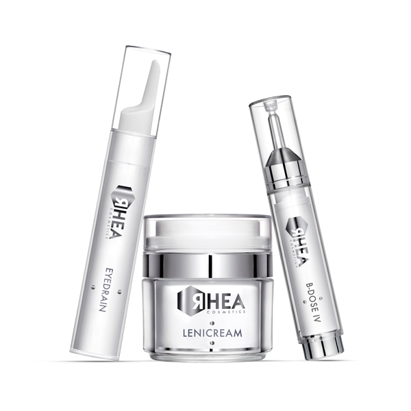 RHEA Cosmetics "Укрепление сосудов", набор. Успокаивающий крем, Коллагенообразующий бустер, крем для глаз — фото 1