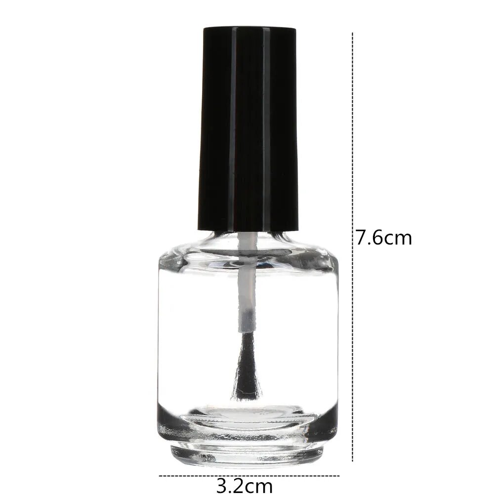 5 шт, флакон для лака для ногтей, 15 мл Clear-15ml-5pcs