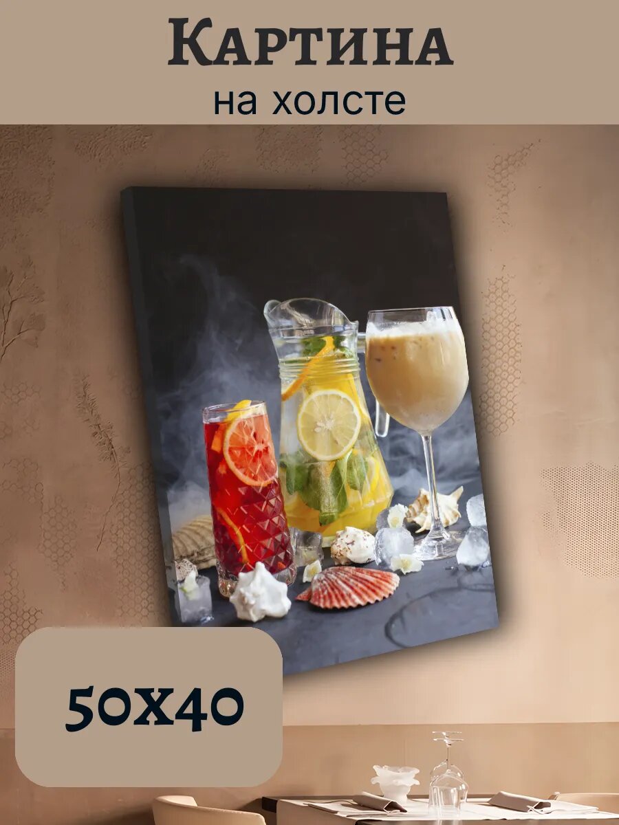 Картина Еда Food Кухня Эстетика 40x50 напитки лимонад