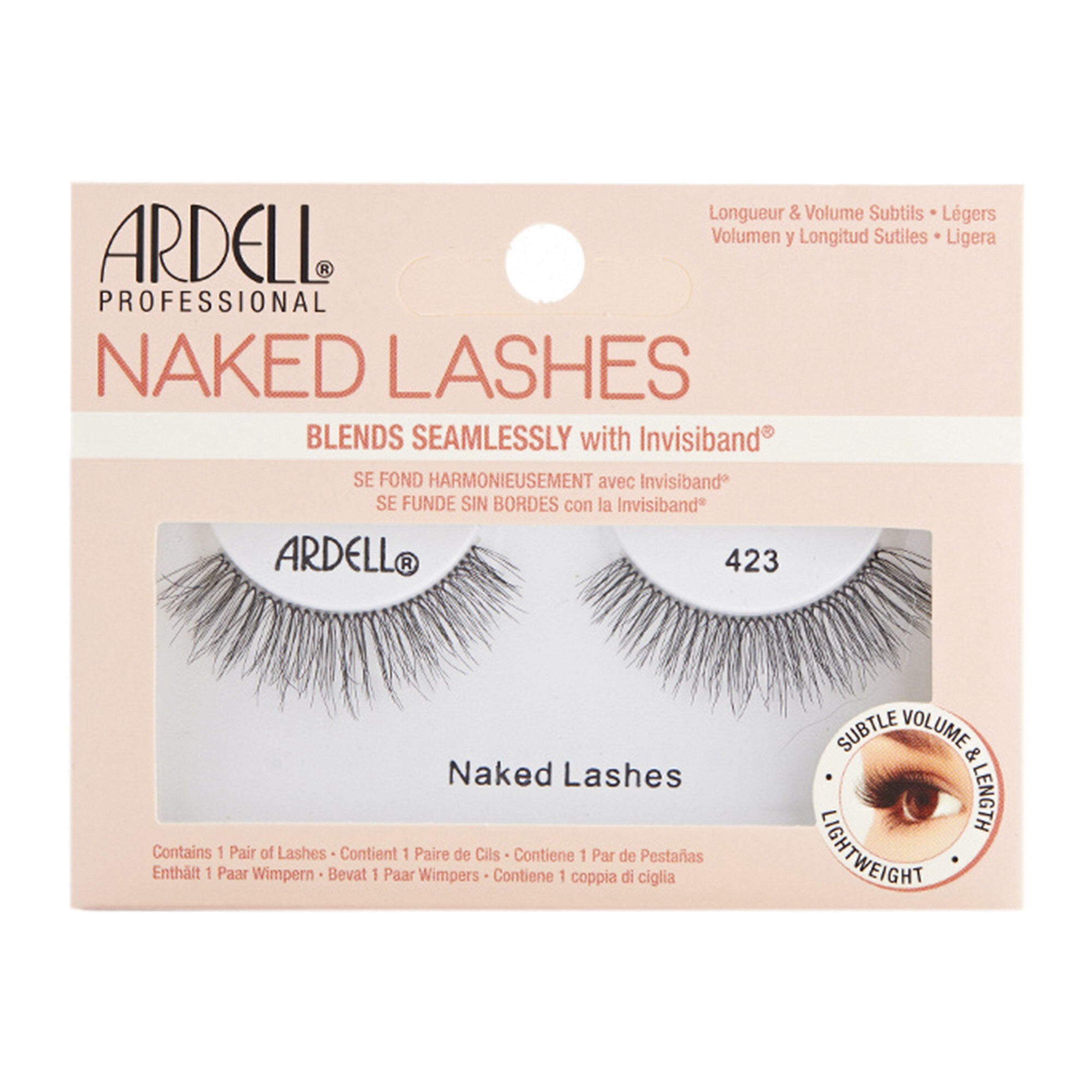 Накладные ресницы многоразовые с эффектом распахнутых глаз Ardell Naked Lashes 423