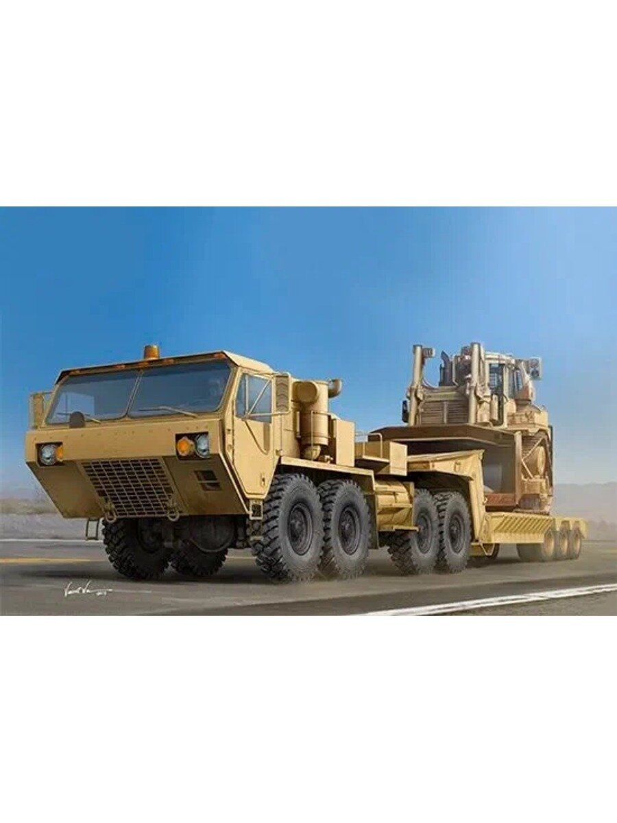 1/35 M983A2 буксирует M870A1 полуприцеп-платформу Сборочная модель