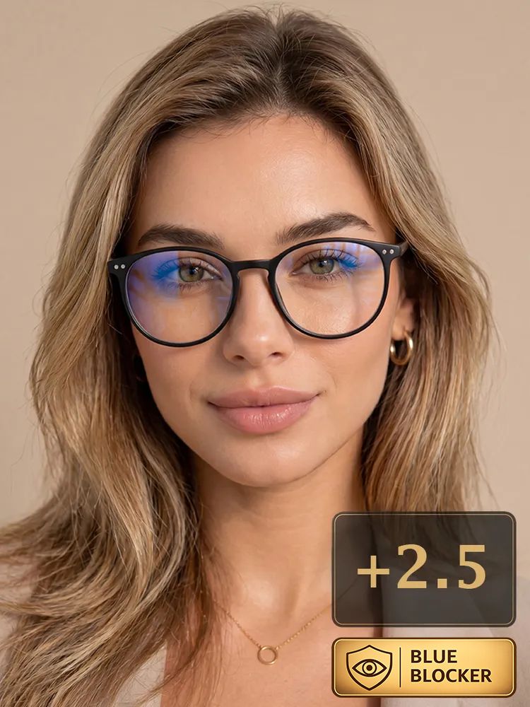Очки для зрения женские +2.50 антиблик