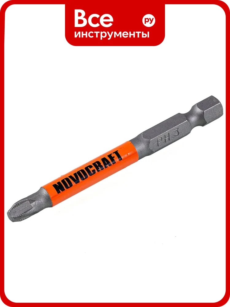 Биты для шуруповерта NOVOCRAFT PH 3x70 сталь s2, уп. 10 шт. SAE010PH3070