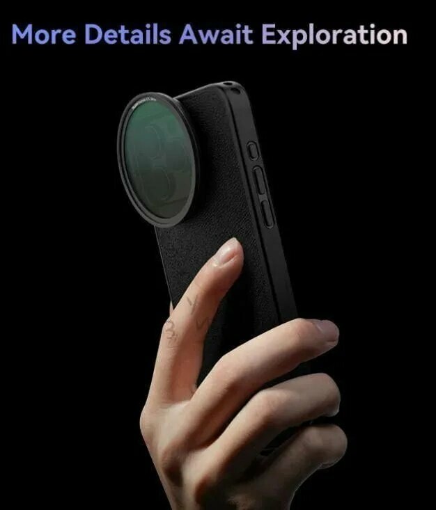 TELESIN Cinema combo case filter Iphone 15 Pro VND+CPL, Комплект чехол+фильтра VND+CPL для Iphone 15 Pro