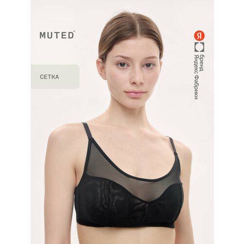 фото Бюстгальтер muted veil, 1 шт., размер s, черный