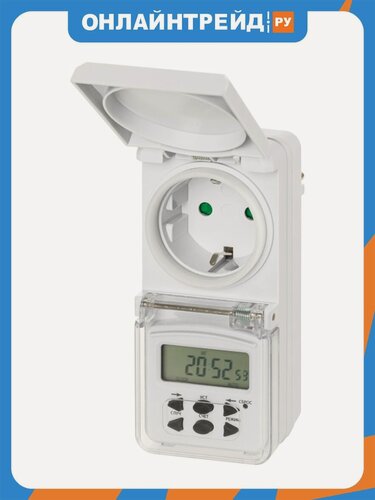 Изображение товара Таймер розеточный Tdm Electric ТРЭ-02-1мин/7дн-10on/off-8А-IP44 (недельный, защита от влаги), SQ1506-0005