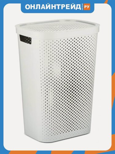 Изображение товара Корзина Curver бельевая Infinity RECYCLED белый 60L 440*350*600 (231007)