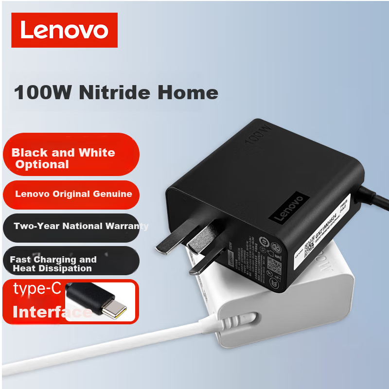 Оригинальный 100 Вт портативный PD-адаптер Lenovo ThinkPad 20V 5A для ноутбуков Xiaoxin 14PRO 16PRO Цвет：100 Вт