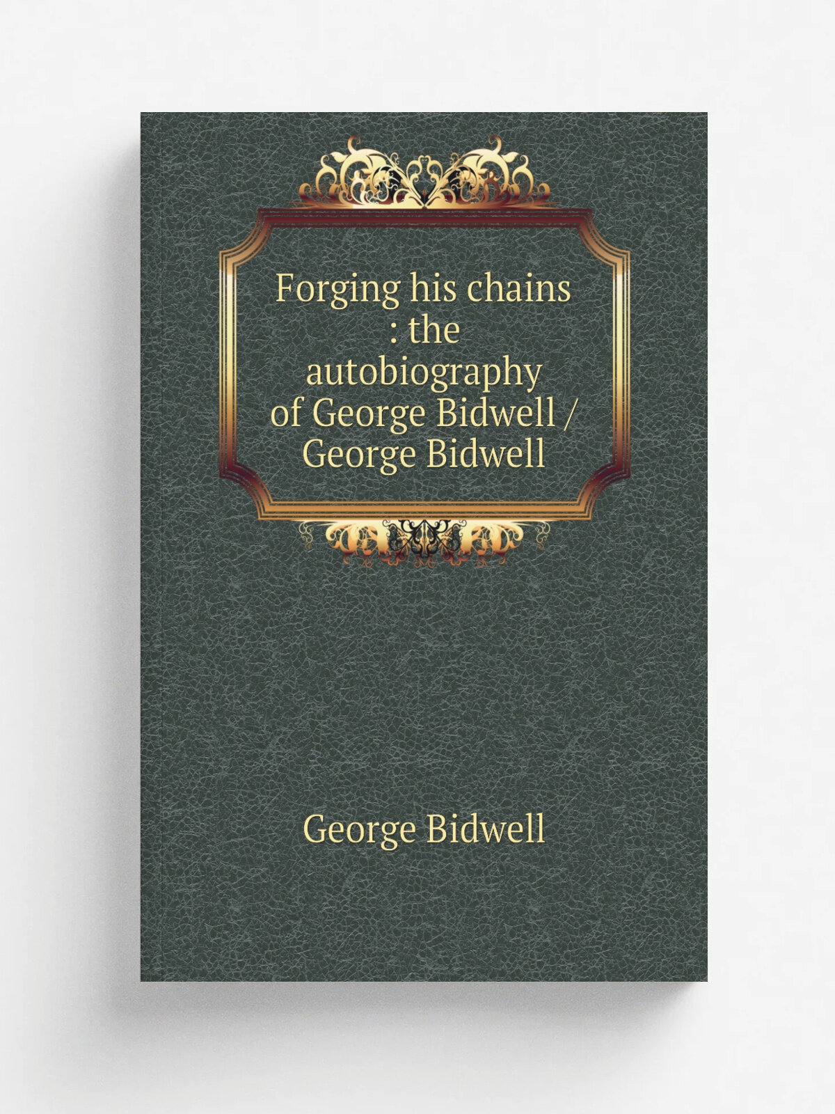 Forging his chains : the autobiography of George Bidwell / George Bidwell | George Bidwell | 1888 | Hartford : S.S. Scranton & Co. | Репринт
