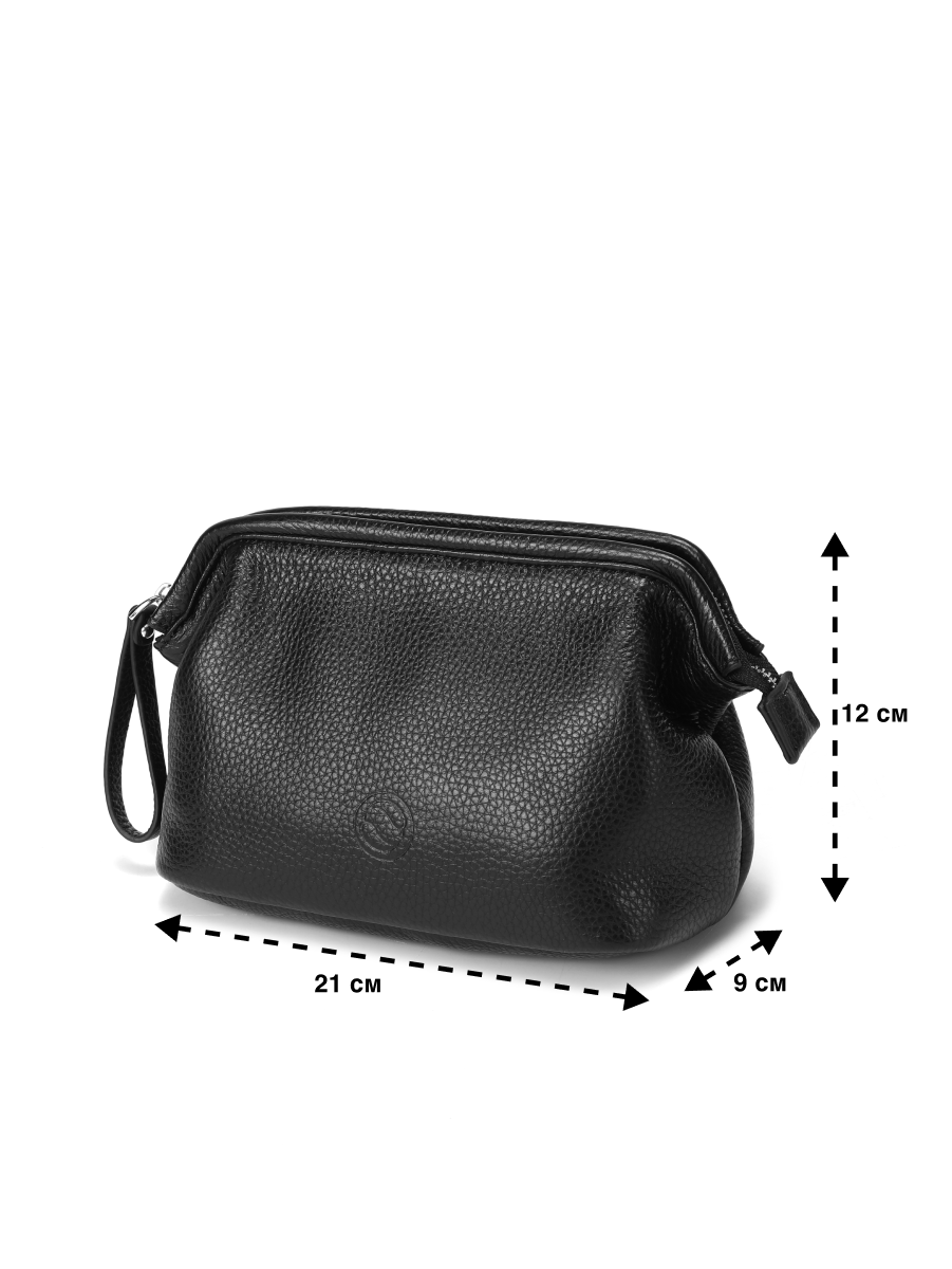 Косметичка Paprika Bag Italy, ширина: 9 см., высота: 12 см., длина: 21 см., , черный — фото 1