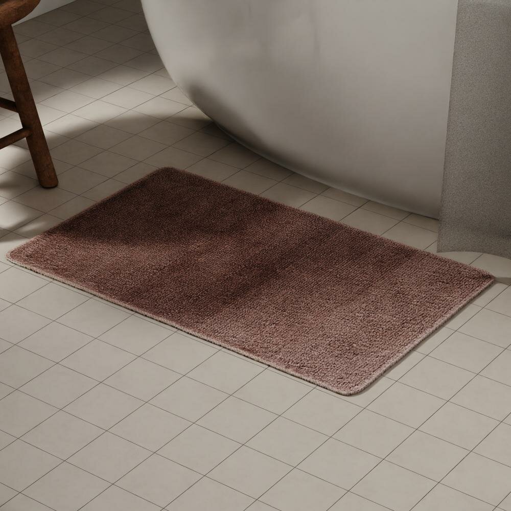 Коврик для ванной Swensa Presto 50x80 см цвет каштановый